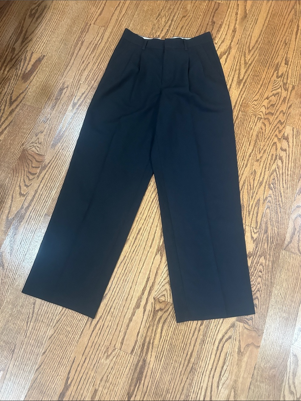 Black High-Rise Wide Leg Trousers